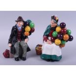 Two Royal Doulton figures, "Balloon Man" HN1954 and "Old Balloon Seller" HN1315