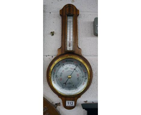 Small mahogany barometer