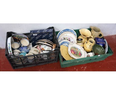 2 boxes of collectables to include Royal Worcester