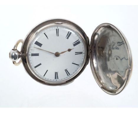William IV silver hunter pocket watch with fusee movement signed Alex Purves, Grosvenor Square, London, 1833 CONDITION REPORT