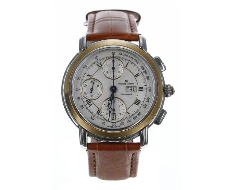 Maurice Lacroix Masterpiece Chronograph automatic stainless steel gentleman's wristwatch, reference no. MP 6318, serial no. A