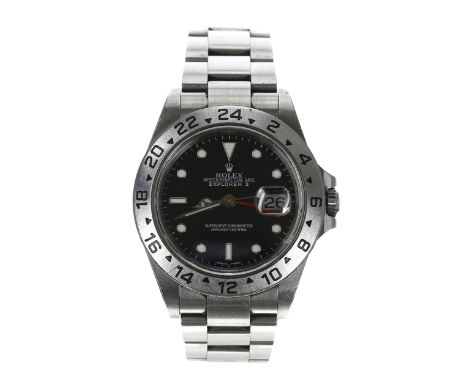 Rolex Oyster Perpetual Date Explorer II stainless steel gentleman's wristwatch, reference no. 16570T, serial no. F240xxx, cir