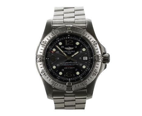 Breitling SuperOcean Steelfish automatic stainless steel gentleman's wristwatch, reference no. A17390, serial no. 1320xxx, bl