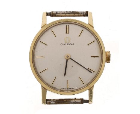 Omega 18ct lady's wristwatch, reference no. 511137, serial no. 22412xxx, circa 1965, silvered dial, cal. 620 movement, 11.2gm
