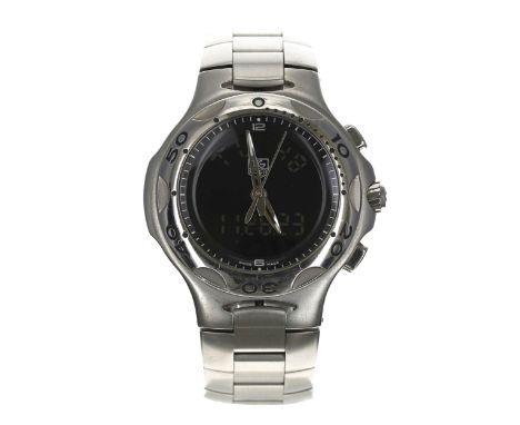 Tag Heuer Kirium Formula 1 digital/analogue stainless steel gentleman's wristwatch, reference no. CL111A-0, serial no. LG04xx