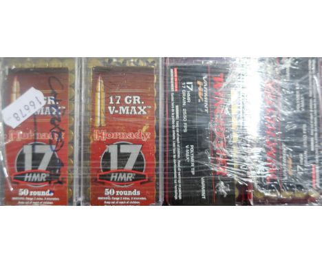 400 rounds of various .177HMR ammunition (section 1 certificate required) 