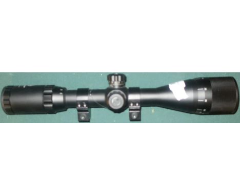 Stoeger Airguns 3-9x40AO telescopic rifle sight with ring mounts 