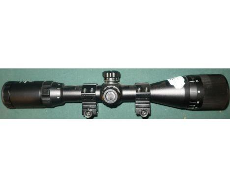 Stoeger Airguns 3-9x40AO telescopic rifle sight with ring mounts 