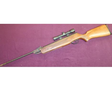 .22 Hatsan model 60 S break action rifle with scope 