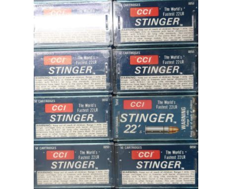 400 .22 rifle ammunition rounds CCI Stinger (section 1 certificate required) 