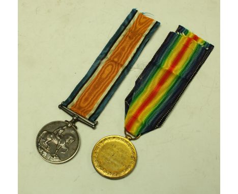 Medals, World War I, a pair, British War and Victory, named to S4-173650 Cpl.C R Rugg, Army Service Corps, silk ribbons ensui