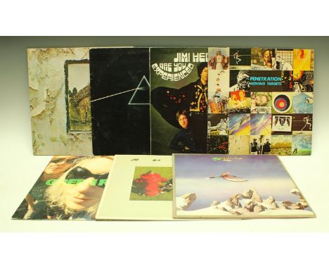 Vinyl Records - LP’s including Led Zeppelin - IV - K 50008 - matrix runout - side A - etched - S/28 K50008 A2, side B - etche