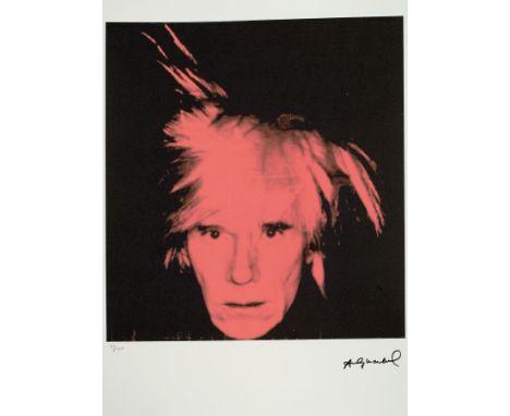 Andy Warhol, 1928-1987,  Selbstporträt, Farboffset auf Arches Bütten, Ed. 31/100, im Druck signiert, Edition Georges Israel, 