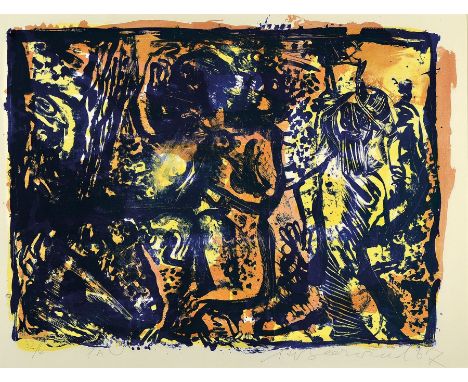 Rudi Baerwind, 1910-1982 Mannheim,  Studium an den Akademien Berlin, München und Paris, war Schüler von Fernand Leger, hier: 