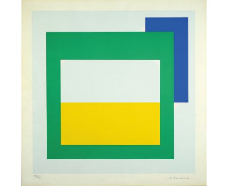 Anton Stankowski, 1906-1998,  Farbserigraphie, handsigniert, num. 109/120, ca. 51x51cm, u.Gl., R. ca. 61x61cmAnton Stankowski