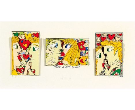 James Rizzi, 1950-2011,  3D-Konstruktion 'that loving touch', handsign., num. 116/350, dat. 1997, unter Glas gerahmt, R. besc