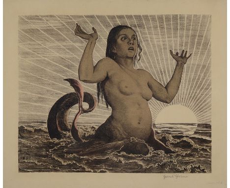 Hans Thoma, 1839 Bernau-1924 Karlsruhe,  Allographie von 1897, handsigniert und bez.: Probedruck, ca. 36x45cm, u.Gl., R. ca. 