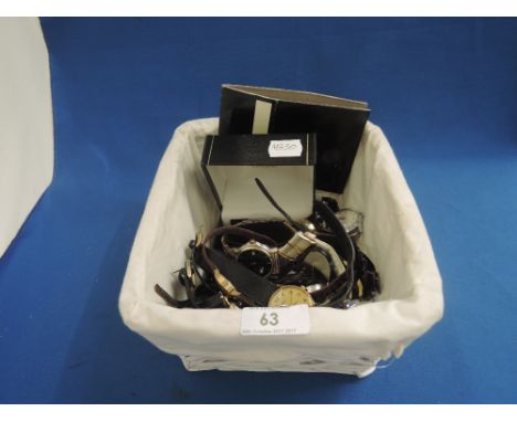 A selection of wrist watches including Sekonda, Timex, Saxon, JWH etc