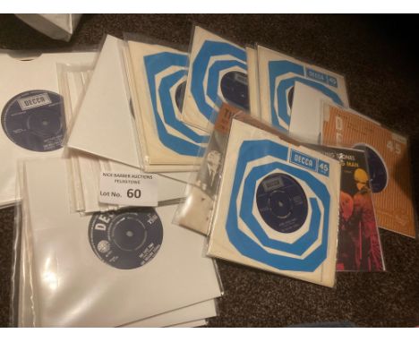 Records : ROLLING STONES 7" singles - super lot, many with Decca sleeves &amp; foreign pressings - nice lot (21)