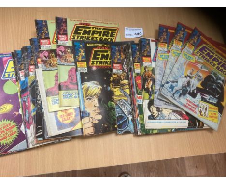 Comics : The Empire Strikes Back - Star Wars Weekly Nos. 118-139 weekly then 140-45 includes first issue of series - with tra
