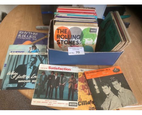 Records : Nice box of EP's inc Rolling Stones, Everlys, Sandie Shaw, Jazz &amp; others