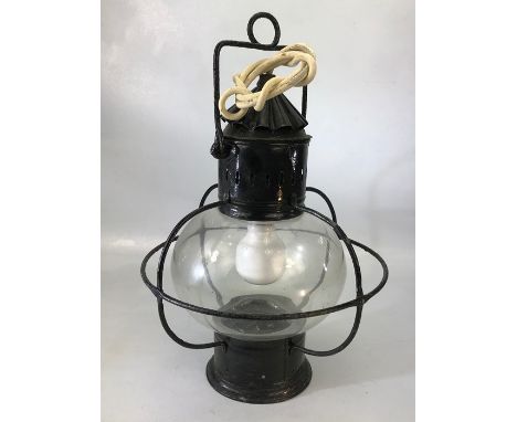 Converted ships oil lamp