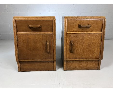 Pair of light wood matching G-Plan bedside tables