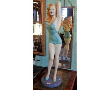 A striking composite model of a glamorous lady in the 1950's style (91cm).