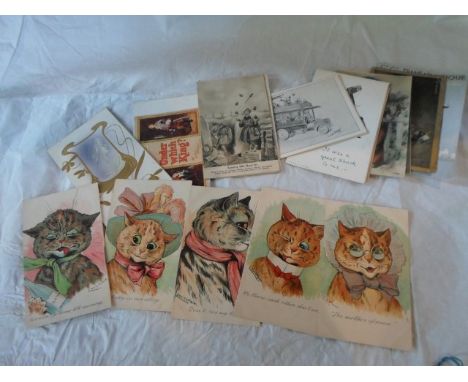 A collection of thirty postcards, to include: assorted Louis Wain and advertising examples, early 20th century and later.