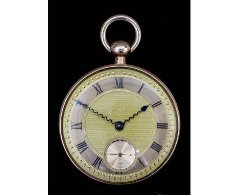 A George III 18ct gold cased pocket watch by Horne &amp; Ash, 64 St James's Street, London, No. 1070, the gold dial with Roma