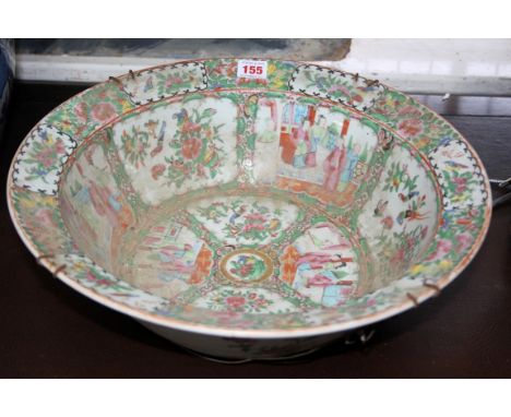 A Chinese famille rose basin, 19th century, 41cm diameter.