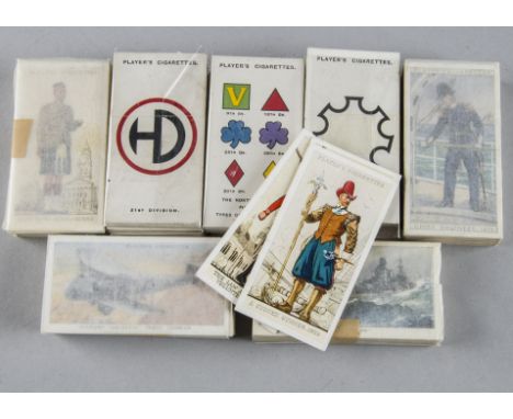 Cigarette Cards, Military &amp; Naval, a collection of sets to include Wills sets Signalling Series, Modern Naval Craft and A