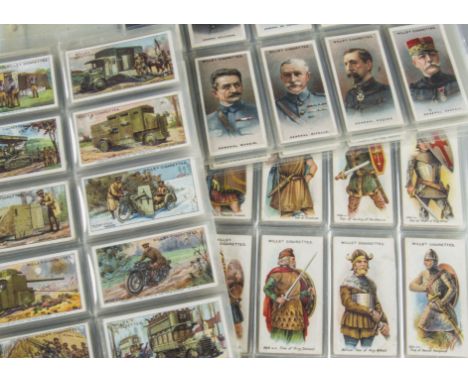 Cigarette Cards, Military, Wills sets to include Allied Army Leaders, Britains Part in the War, Military Motors, Recruiting P