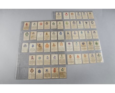 Cigarette Cards, Ogdens, a part set Army Crests & Mottoes, 54 cards (gen gd, some foxing)Card numbers appear to read as:1, 2,