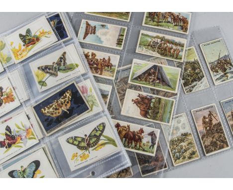 Cigarette Cards, BAT, two part sets to name Butterfly Girls (38 cards) and Army Life (19), also included Wills War Incidents 