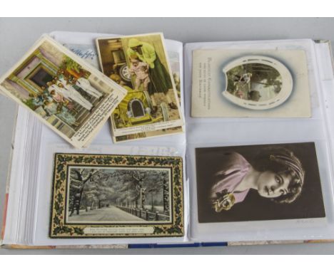 Postcards, a collection of 14 ( mostly mini) modern albums containing approx 600 Edwardian and later cards inc, Panoramicard,