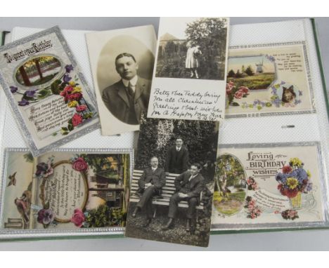 Postcards, a group of eight modern albums containing approx 500 Edwardian  cards inc, Sweetheart, Beauties, RP's Wiltshire, S
