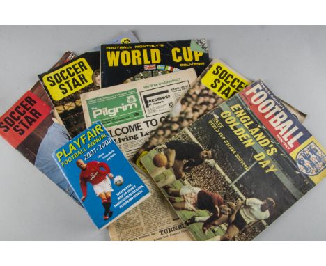 Football Memorabilia, Soccer Star publications 1966/67 approximately 25 copies, Jimmy Hill's Football Weekly and Charles Buch