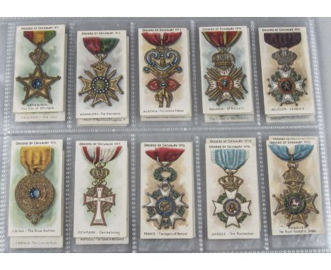 Cigarette Cards, Taddy, part set Orders of Chivalry (24/25, no 21 missing, buyer must satisfy themselves as to authentication