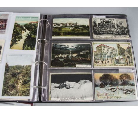 Postcards, a selection of approx 450 Edwardian cards in three modern albums inc, Bournemouth, Seaside/Bathing, Rufus Stone Ne