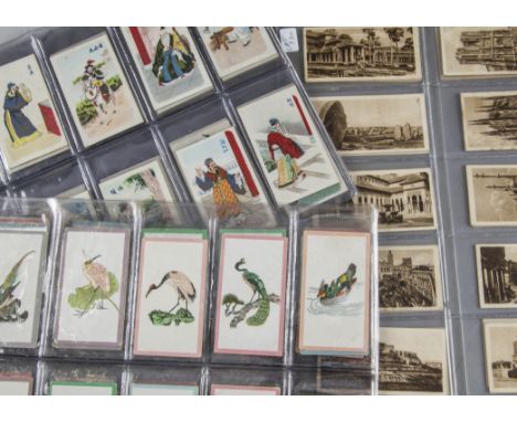 Foreign Cigarette Cards, Mixture, Wills sets to include, Pirate Issue Chinese Ancient Warriors (50), Ruby Queen Issue Birds o
