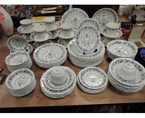 An impressive part tea and dinner service by Grindley in the Passover design