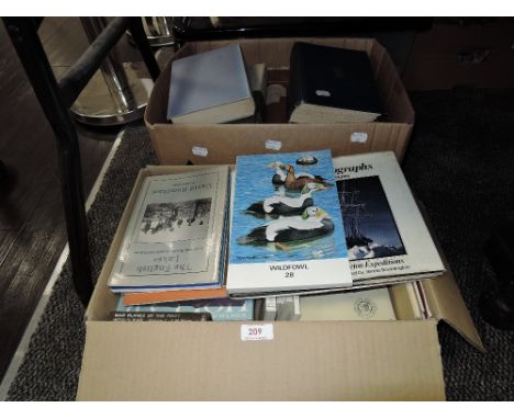 Two boxes of books including Lake district interest, vintage novels, and others of mixed and varied interest.