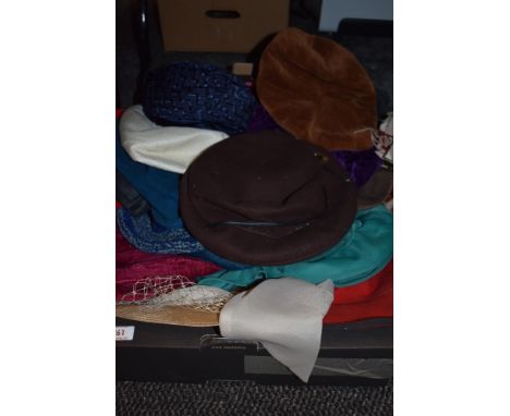 A good collection of vintage hats,mixed eras and styles.