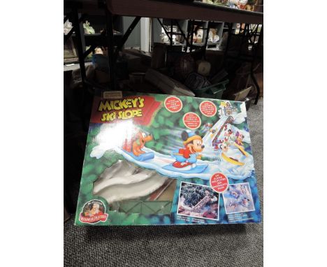 A vintage Mickey mouse ski slope.