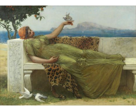 Matthew Ridley Corbet (British, 1850-1902)Love's messenger signed with initials and dated '1888' (lower left)oil on canvas54 