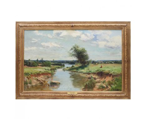 Simeon Fedorov (1867-1910). Landscape Summer day. Subtly conveys the atmosphere of a hot summer day, where the warm Russian s