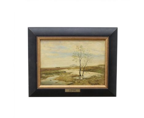  Painting Spring from the series Alder has blossomed. At the bottom right is the signature in Cyrillic and Latin I. Pokhitono