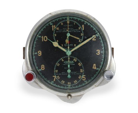 Äußerst rares Paar Automobil-Chronographen/Fliegerchronographen mit 8-Tage-Werk, Jaeger "Voyant 8 Jours", ca.1925-1950: Jewei