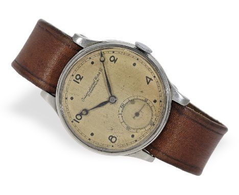 Ca. Ø42mm, späteres IWC Zweitgehäuse, Edelstahl, Druckboden, Boden mit IWC-Punze und Seriennummer 1016928 (ca.1939/1940), IWC